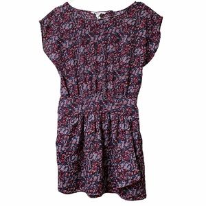 BCBG 0 Purple Spotted Mini Dress Back Cutout